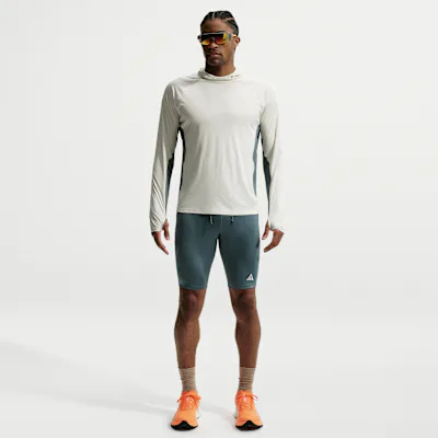 Nike ACG Lava Loops Men's Dri-FIT ADV 1/2-Length Trail-Running Tights - Mineral Slate/Summit White