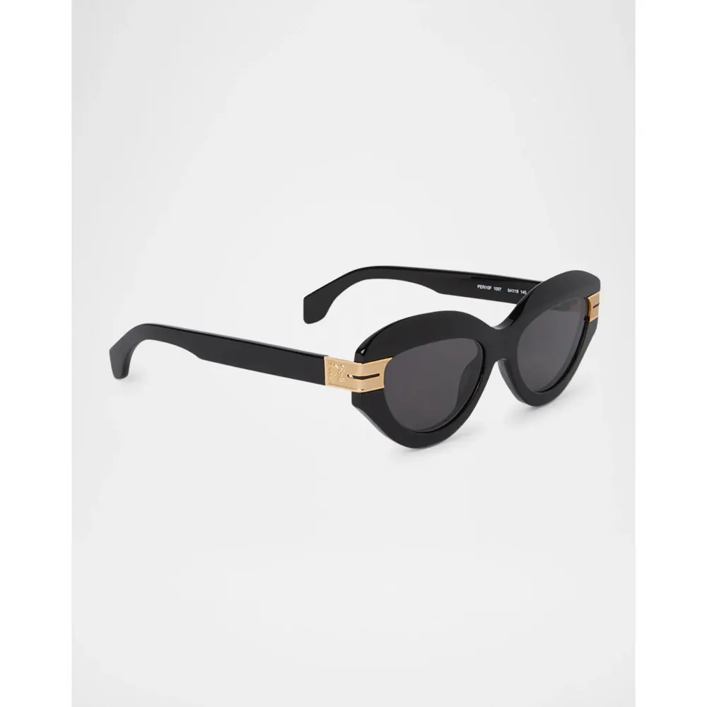 Palm Angels Miracle Cat Eye Sunglasses in Black/Dark Grey, additional product view 2