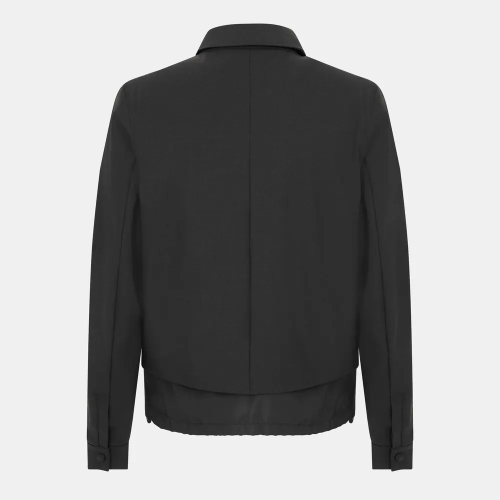 Dolce and Gabbana Men's Structured Ribbed Cuff Harrington Jacket detail 2