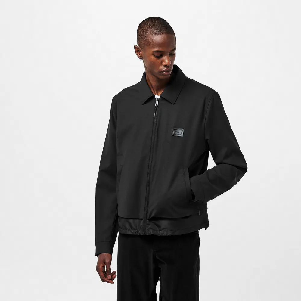 Dolce and Gabbana Men's Structured Ribbed Cuff Harrington Jacket detail 3