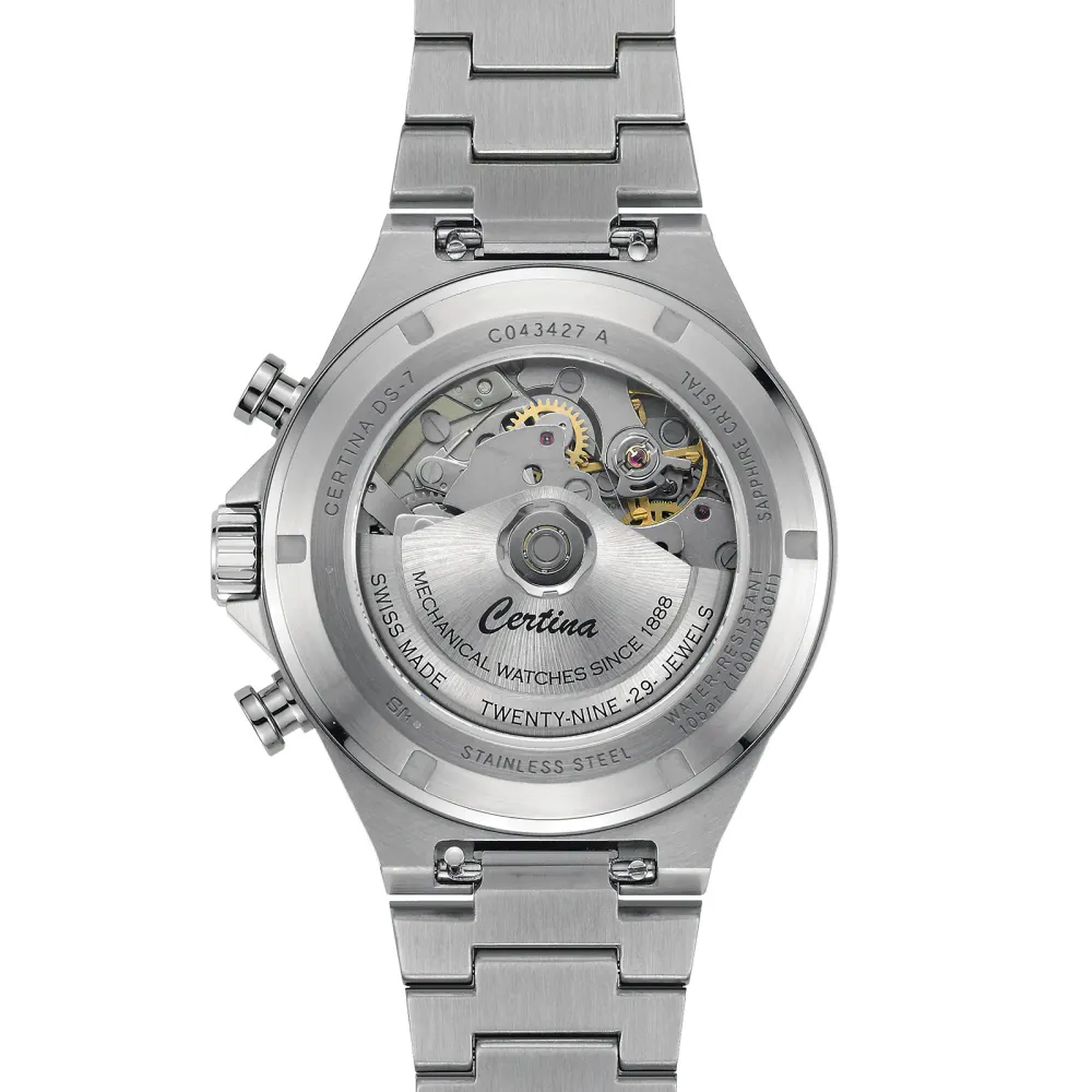 Certina DS-7 Chrono Automatic 42mm Mens Watch Blue in Blue, additional product view 2