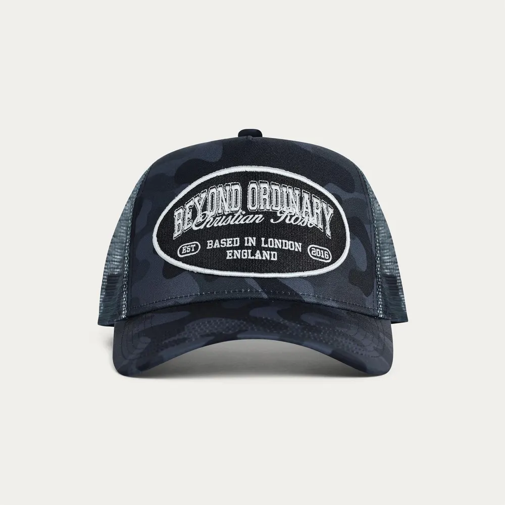 Christian Rose Comouflage Pack Trucker