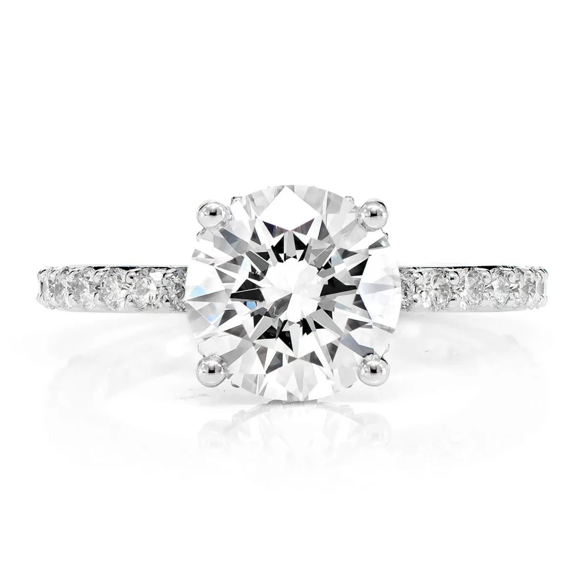 For Him 2.50ct - Round Solitaire Diamond Engagement Ring in White Gold / Lab Grown Diamond – Ring