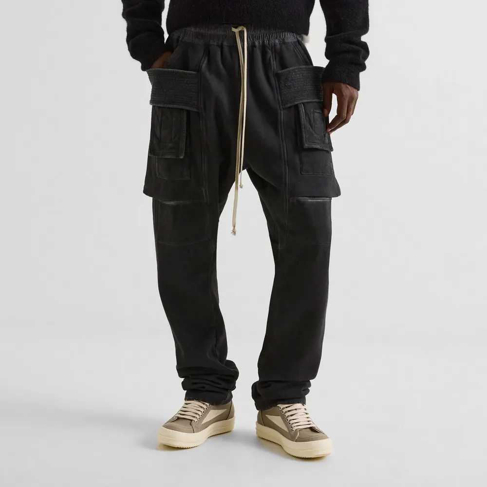 Rick Owens Drkshdw Creatch Cargo Drawstring Pants detail 3