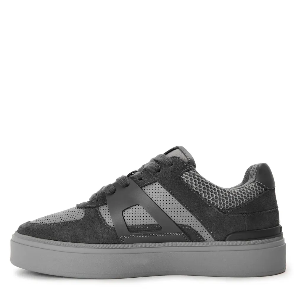 Mallet Men's Fenchurch Chunky Trainers in Dark Grey, additional product view 2
