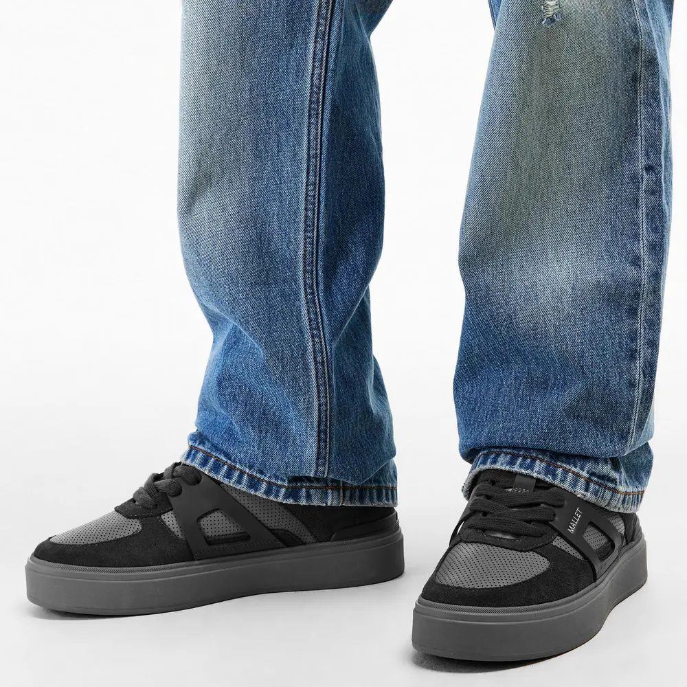 Mallet Men's Fenchurch Chunky Trainers in Dark Grey, additional product view 3