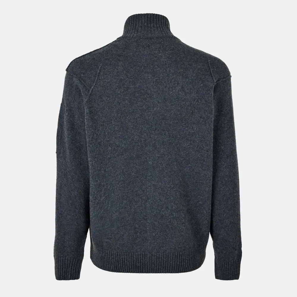 CP Company Men's Technical Cardigan in Dk Shadow 978, additional product view 2