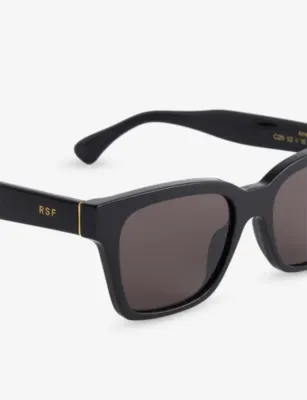 RETROSUPERFUTURE America Black Square-Frame Acetate Sunglasses detail 2