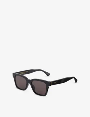 RETROSUPERFUTURE America Black Square-Frame Acetate Sunglasses detail 3