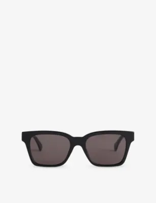 RETROSUPERFUTURE America Black Square-Frame Acetate Sunglasses