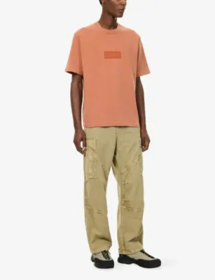 STONE ISLAND Garment Mineral Dyed Short-Sleeve Cotton-Jersey T-Shirt detail 2