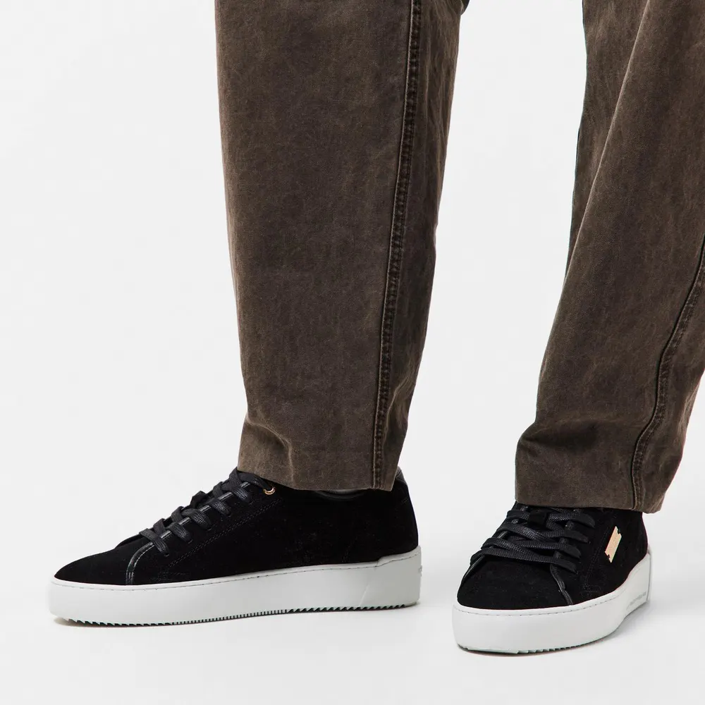 Android Homme Sorrento Sneakers in Black/White, additional product view 3