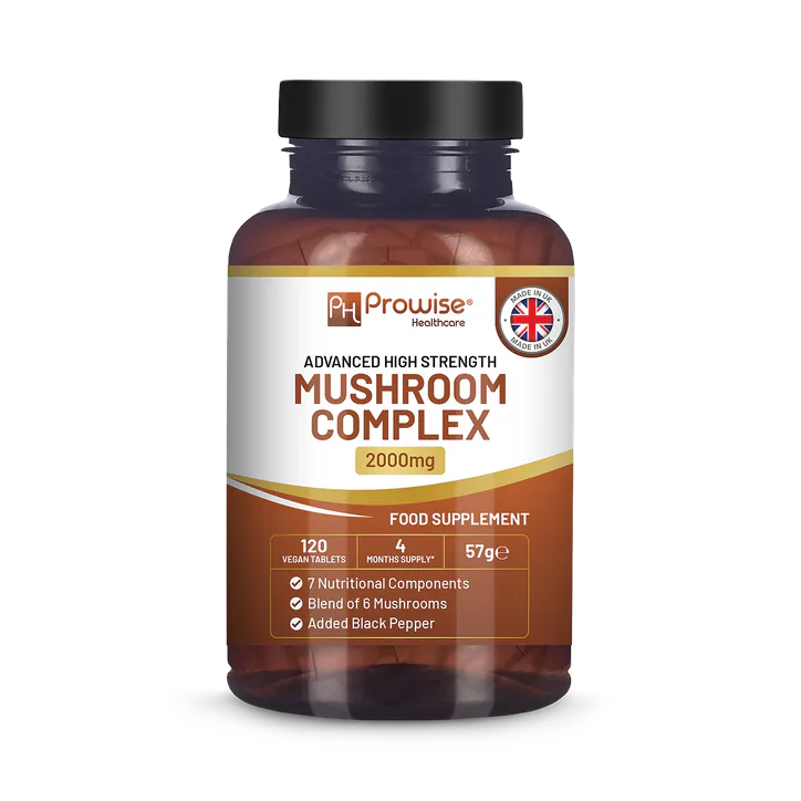 Prowise Healthcare Advanced Mushroom Complex 120 Vegan High Strength Tablets