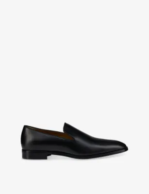 CHRISTIAN LOUBOUTIN Danny Flex Leather Loafers - 14 in BLACK – Mens | Loafers
