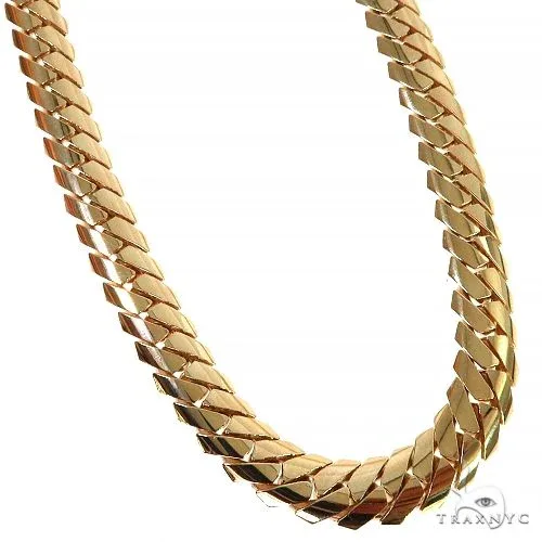 JALGAS - BMF 14K Gold Solid Mimi Cuban Link Chain 8mm 68078 in Yellow – Chain