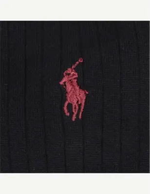 POLO RALPH LAUREN Egyptian cotton-blend socks - 5.5-8 in NAVY, additional product view 2