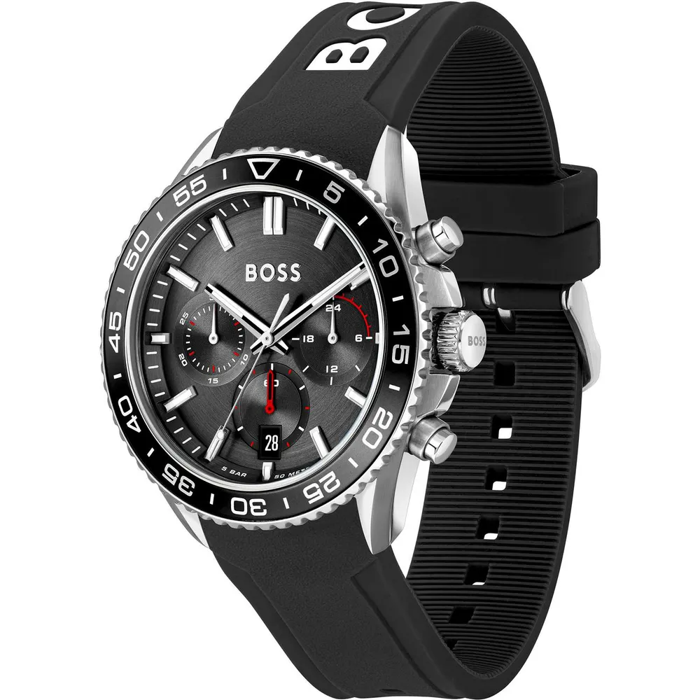 Boss Men's Runner Watch with Rotating Bezel detail 3