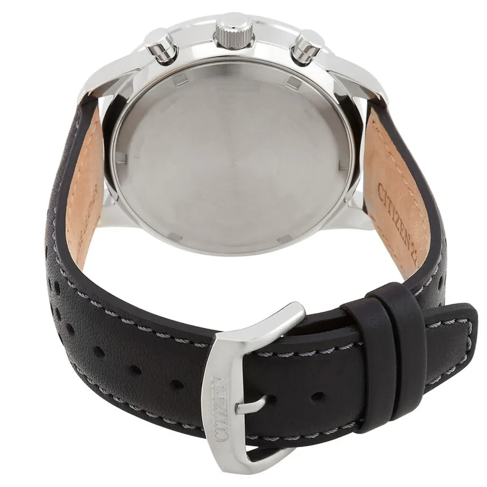 Citizen Chronograph Eco-Drive 44mm White Dial in White, additional product view 3
