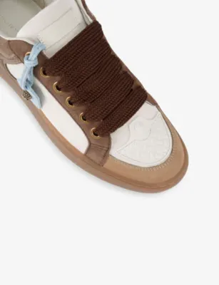 KURT GEIGER LONDON Southbank Tag Suede Trainers - EUR 42 / 8 UK MEN in DK.BRN COM, additional product view 3
