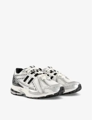 NEW BALANCE 1906 brand-patch leather and mesh low-top trainers - 12 in WHITE SILVER BLACK, additional product view 3