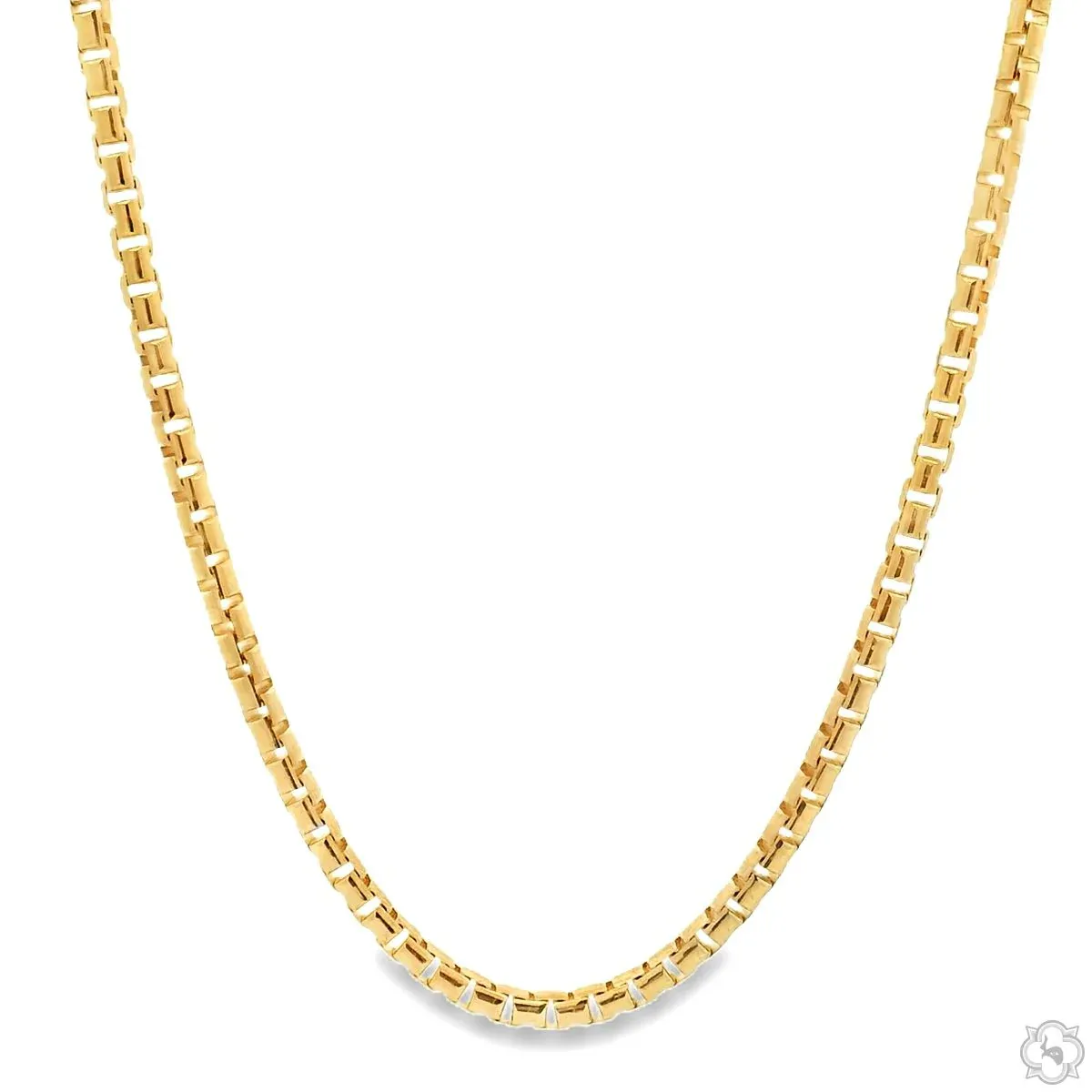 JALGAS - SKYLINE JEWELRY 14K Yellow Gold Diamond Cut Solid Round Box Chain 3mm 70642 in 20 Inches – Chain