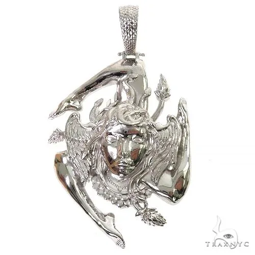 MARYAM - For Him SILVER .925 Silver Sicilian Flag With Medusa Face Pendant 69558 – Pendant