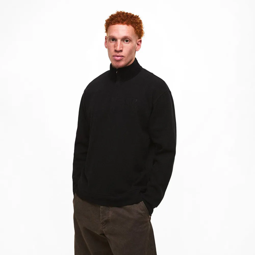 CP Company Polo Collar Sweatshirt detail 3