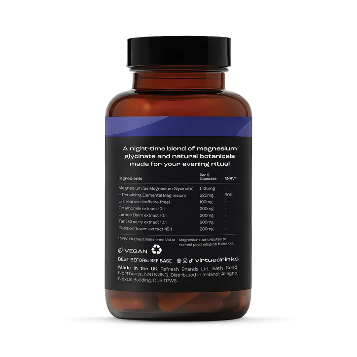 Virtue Drinks Virtue Night Cap Sleep 60 Capsules, additional product view 2