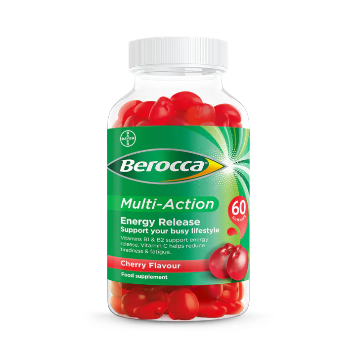 Berocca Multi Action Gummies Cherry Flavour 60 Gummies