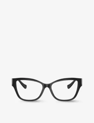 VERSACE VE3347 branded square-frame plastic glasses in BLACK – Mens | Glasses