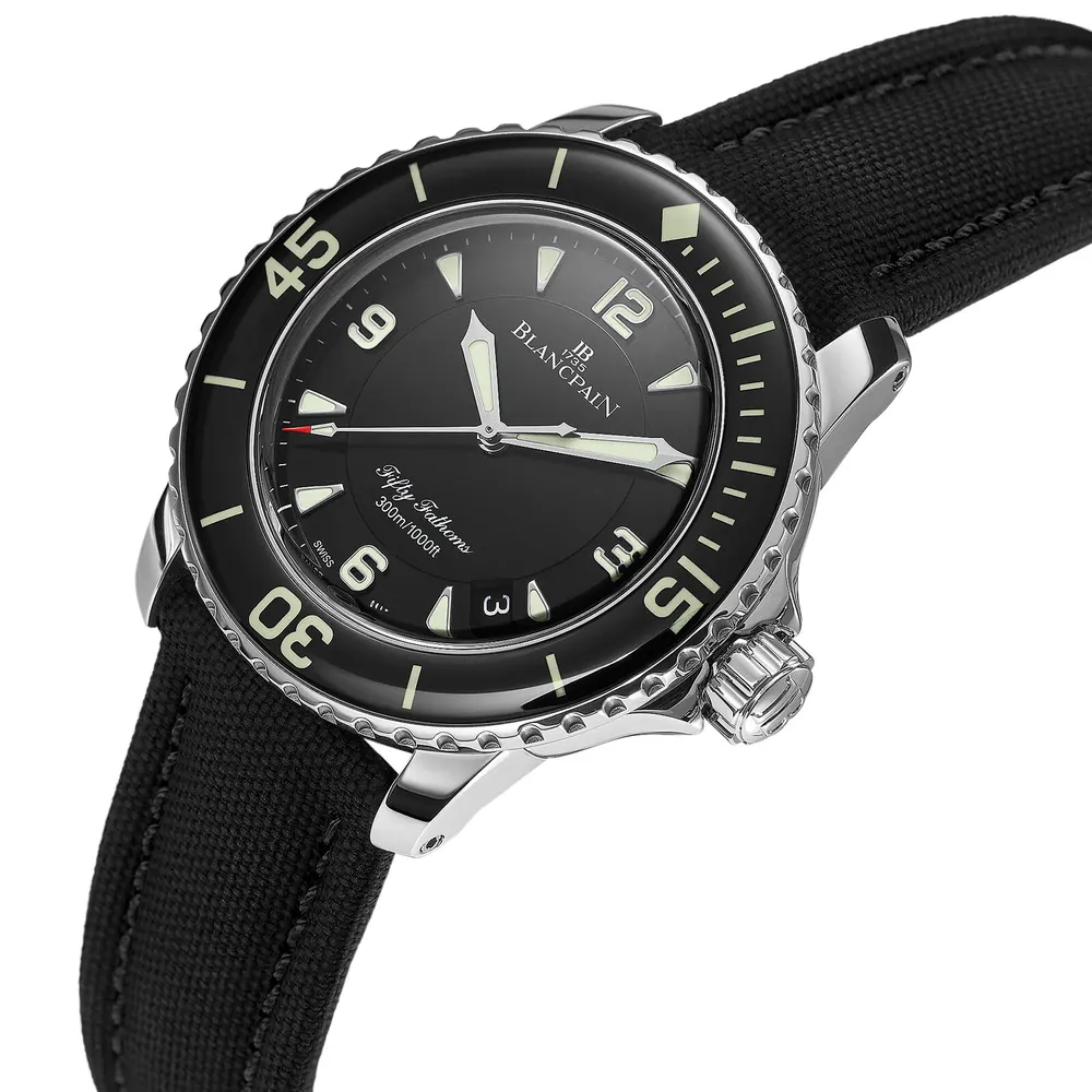 Blancpain Fifty Fathoms Automatique 45mm Mens Watch Black in Black, additional product view 3