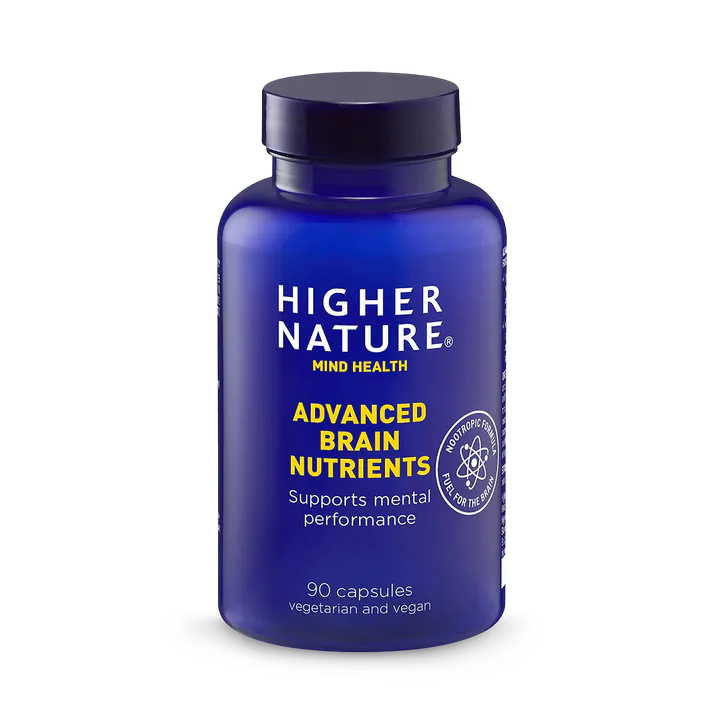 Higher Nature Advanced Brain Nutrients - 12 Nutrient Complex - 60 Vegan Capsules