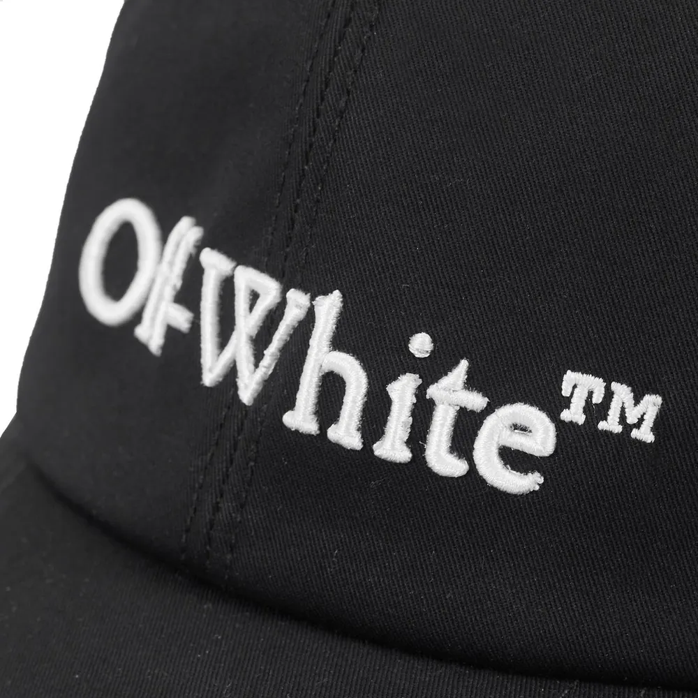 Off White Off Bookish Logo Cap Sn64 detail 3