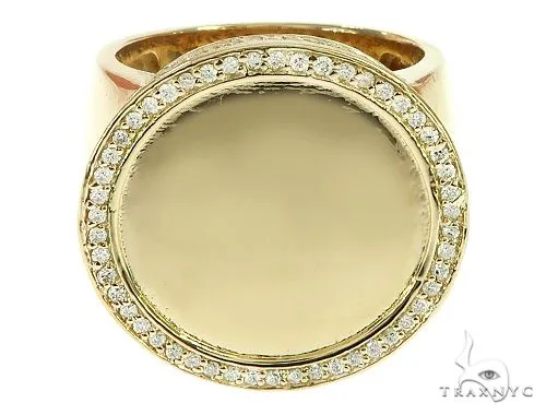 RINA - For Him FACTORY 14K Yellow Gold Memorial Photo Ring 65760 in Rose Gold / 8 – Ring