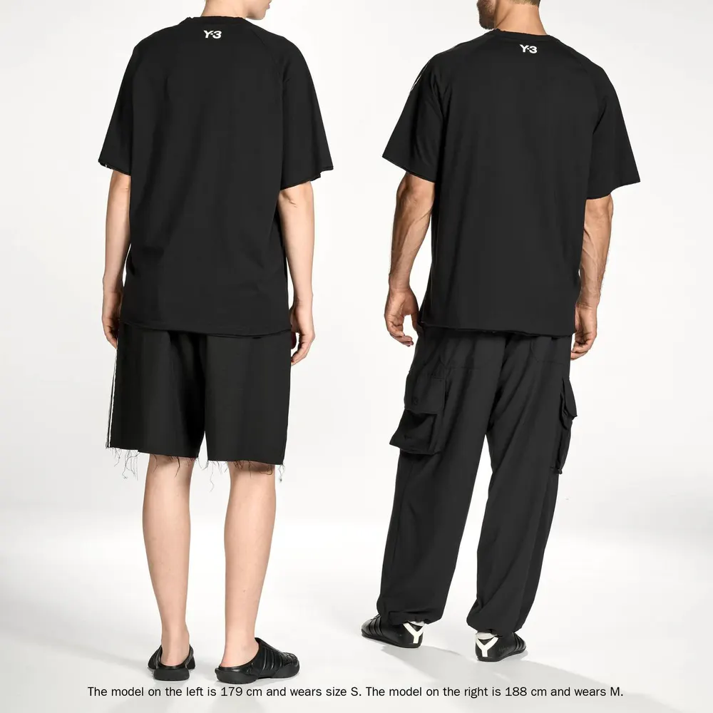 Y3 Men's Regular Fit T-Shirt in Black, additional product view 3