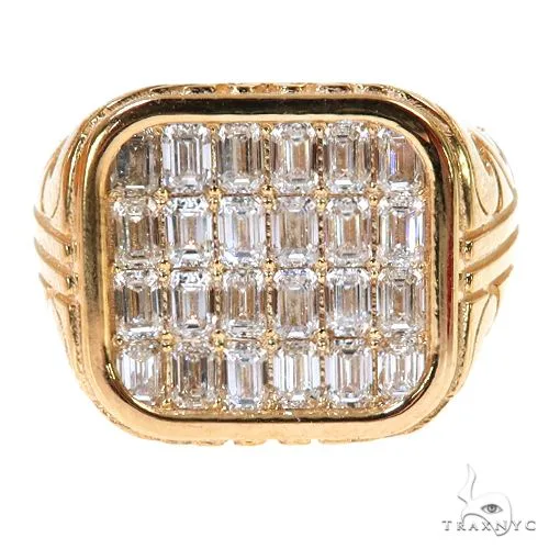 RINA - For Him FACTORY Emerald Cut Diamond Ring 67537 in Rose Gold / 7 – Ring