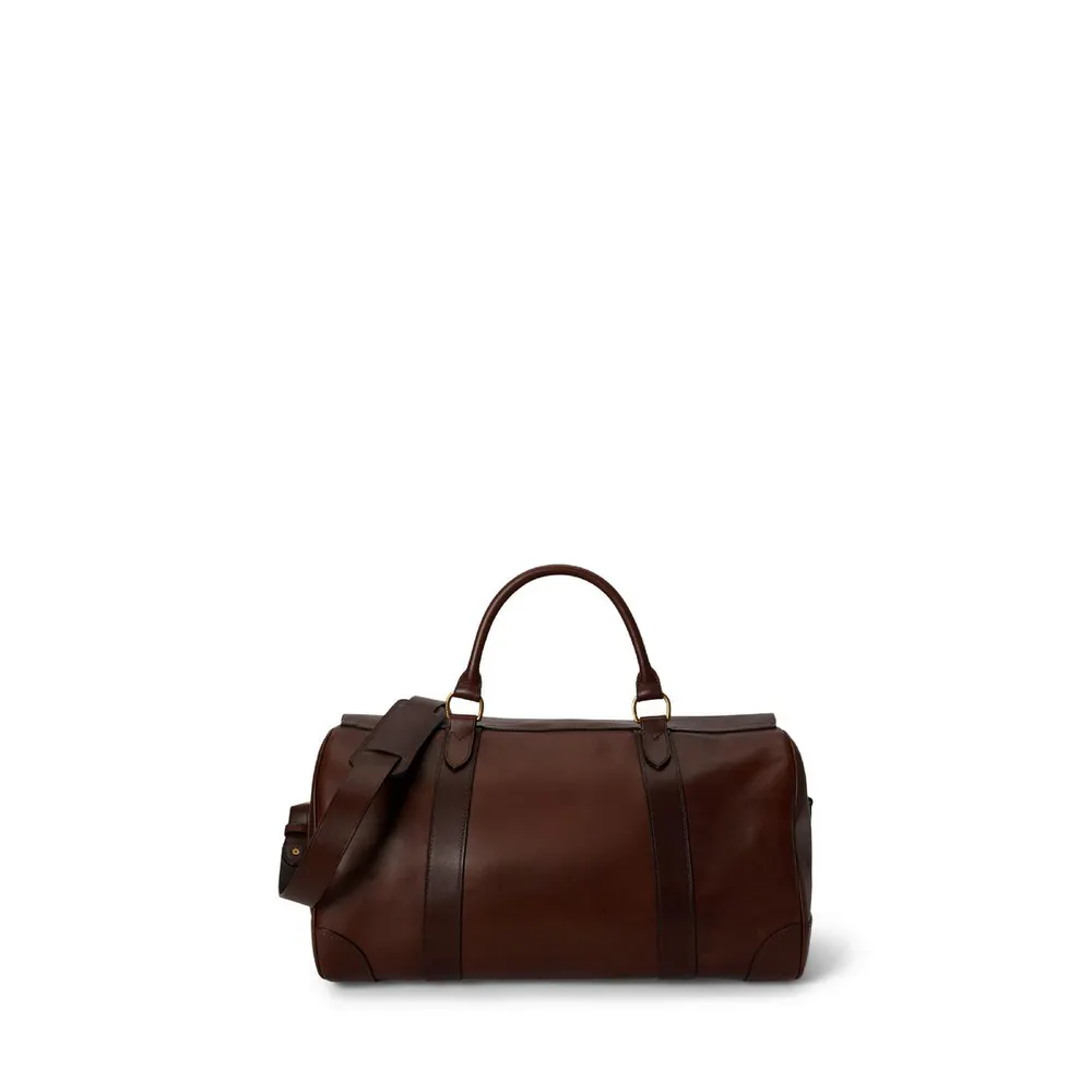Polo Ralph Lauren Heritage Lock Leather Small Duffel Bag detail 2