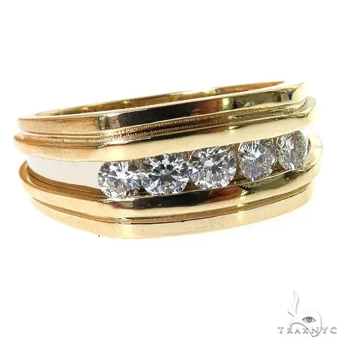 RINA - For Him CUSTOM 5 Stone 2 Tone Diamond Ring 68852 in 8 – Ring