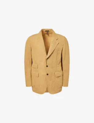 DRAKES Clean Games Single-Breasted Cotton And Linen Blazer