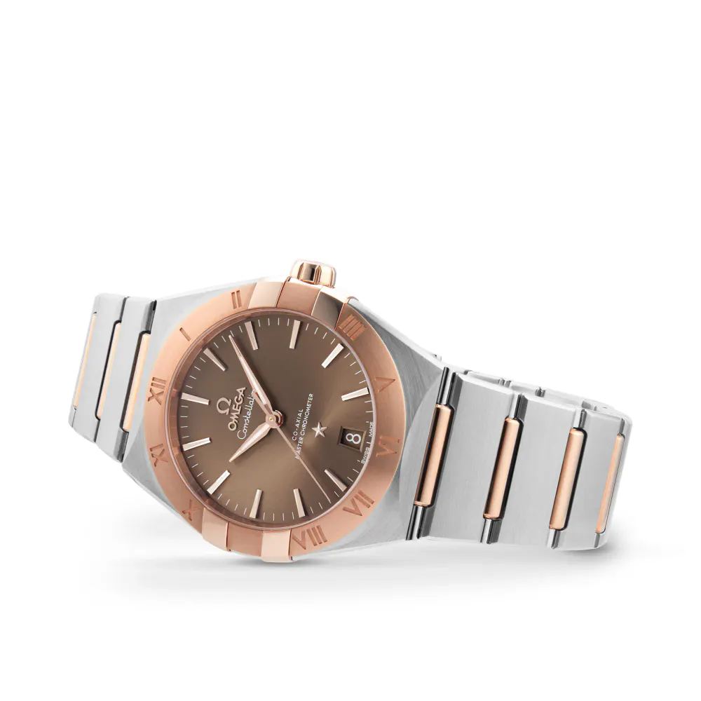 Omega Constellation Co-Axial 36mm Mens Watch Brown in Brown, additional product view 3
