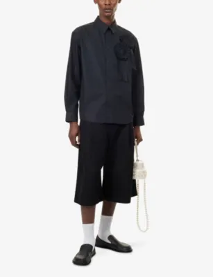 SIMONE ROCHA Ruffle Rosette Cotton Shirt detail 2