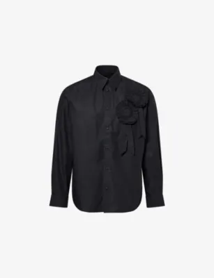 SIMONE ROCHA Ruffle Rosette Cotton Shirt