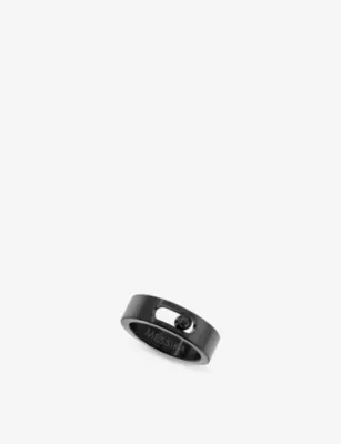 MESSIKA Move Small Black Titanium And 0.06ct Diamond Ring - N.5 in BLACK – Mens | Jewellery | Rings