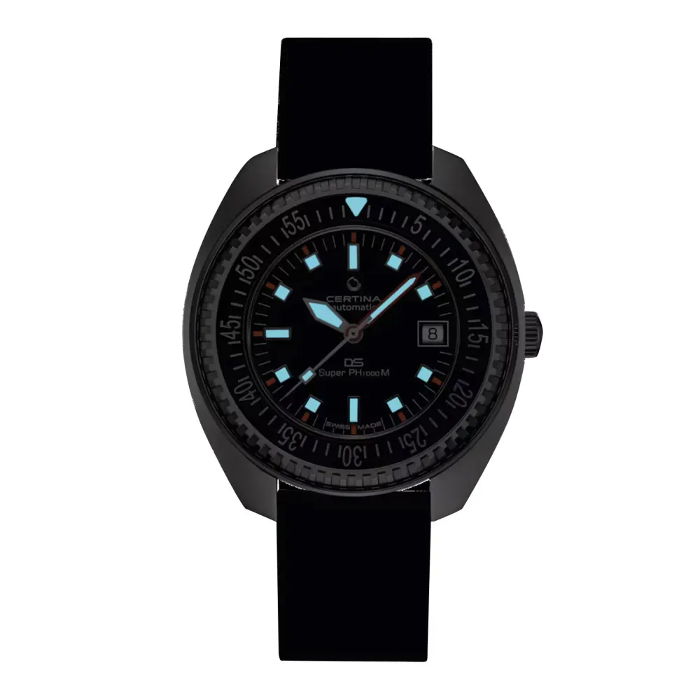 Certina DS Super PH1000M 43.5mm Mens Watch Black in Black, additional product view 2