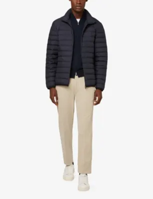 BOGGI MILANO Quilted Down Bomber Jacket detail 2
