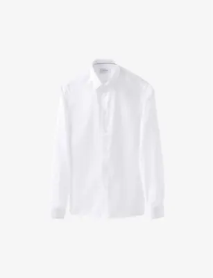 ETON Signature Super Slim-Fit Cotton-Twill Shirt - WHITE