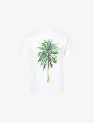 OBEY Palm Graphic-Print Cotton T-Shirt