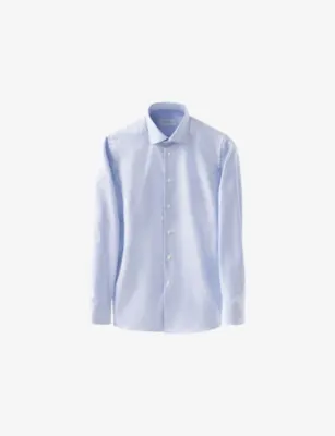 ETON Business Contemporary-Fit Cotton Shirt - LIGHT BLUE - 19.75 in LIGHT BLUE – Mens | Shirts | Formal Shirts | Single-cuff