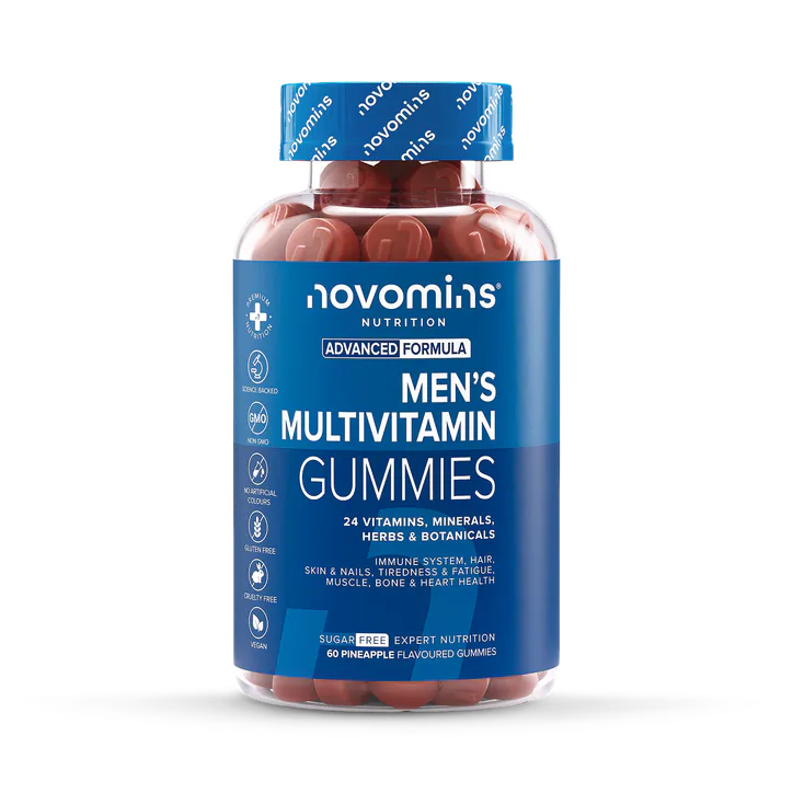 Novomins Men's Multivitamins Pineapple Flavoured 60 Gummies