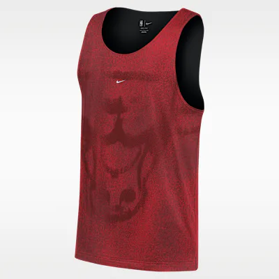 Nike Chicago Bulls Standard Issue Nike Men's Mesh Basketball Jersey - University Red/Black